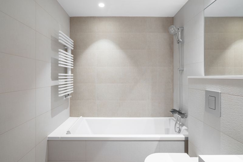 Contemporary Bathroom with New Bathtub